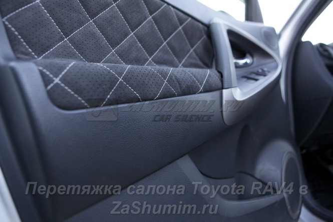 Перетяжка дверных вставок Toyota rav4